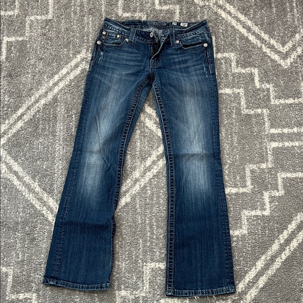 Miss Me Dark Blue Boot Cut Jeans